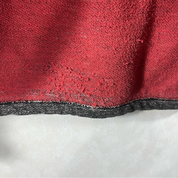 32 Bar Blue | Gray Long Sleeve French Terry Tee Pullover Red Accents See Note - Picture 6 of 9